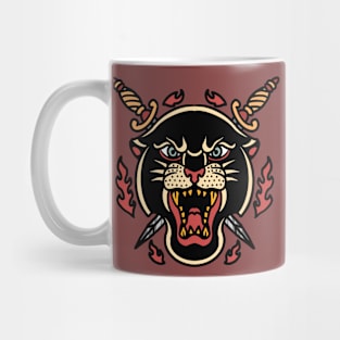 panther and swords Mug